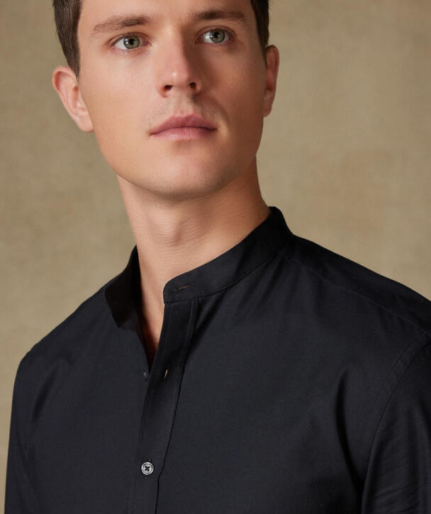 The timeless appeal of the black Mao shirt