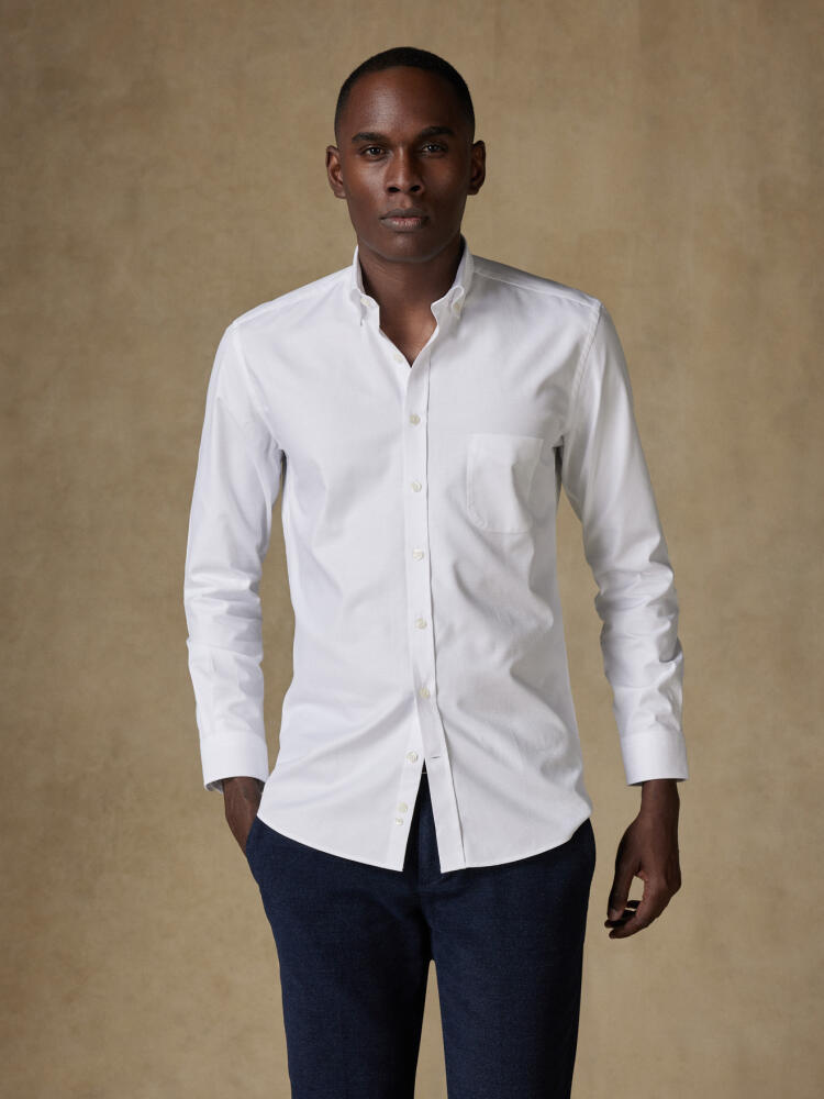 Chemise Brien en twill blanc - Col Boutonné Chemises Homme