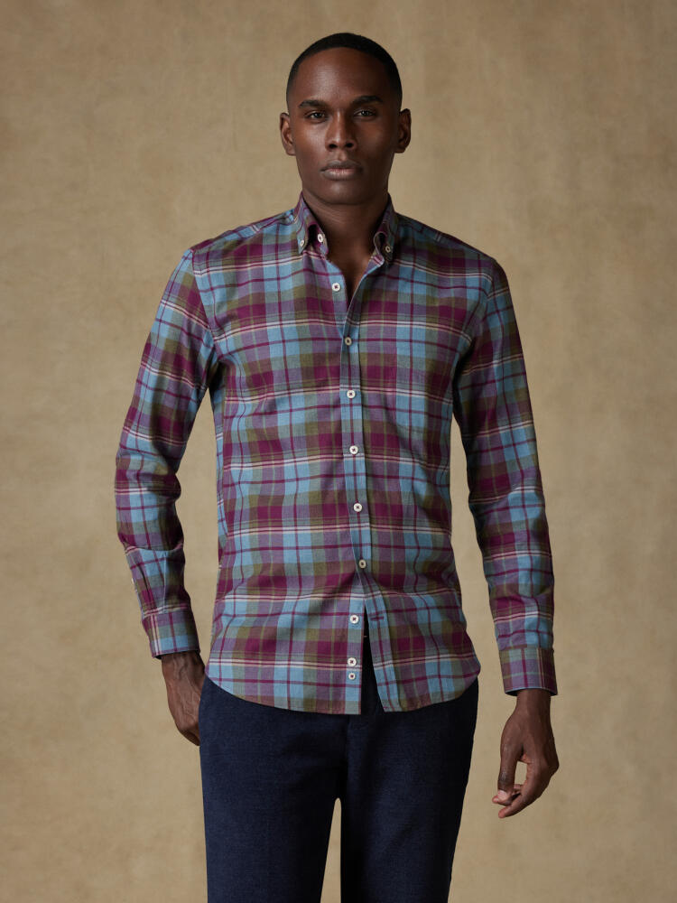 Chemise Clayton à motif tartan - Col Boutonné Chemises Homme