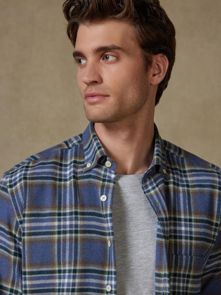 Chemise Coren en flanelle - Col boutonné Chemises Casual Classique
