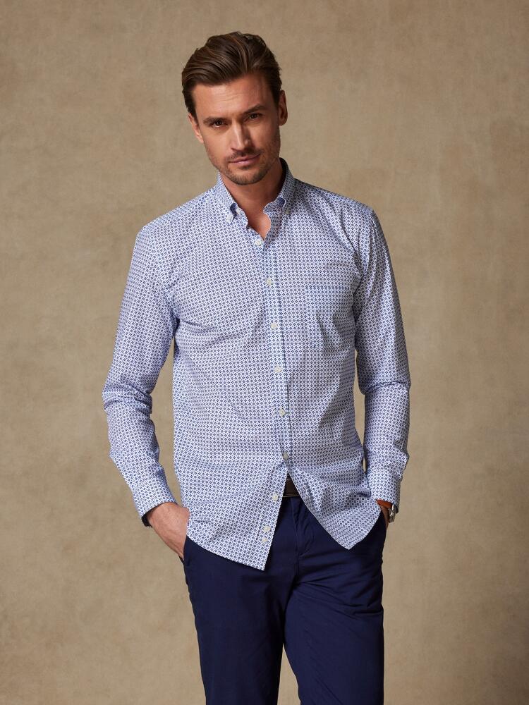 Chemise Cyrus à imprimé géométrique - Col Boutonné Outlet