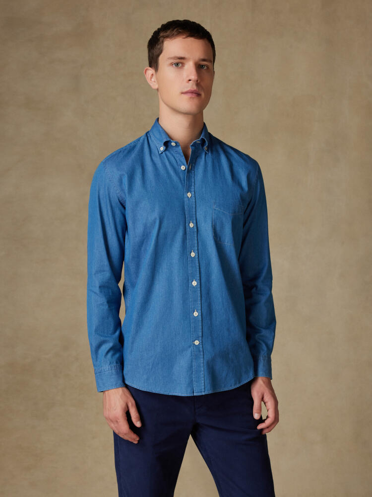 Chemise en denim ciel - Col Boutonné Chemises Homme