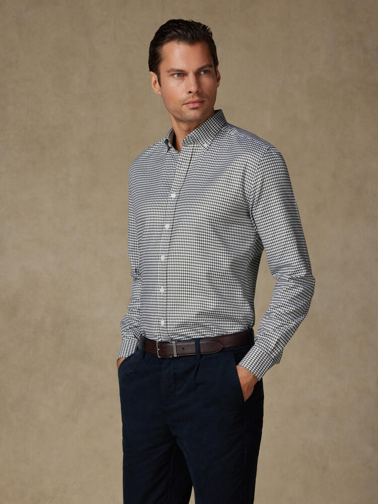 Chemise Dirk en twill kaki - Col Boutonné Chemises Homme