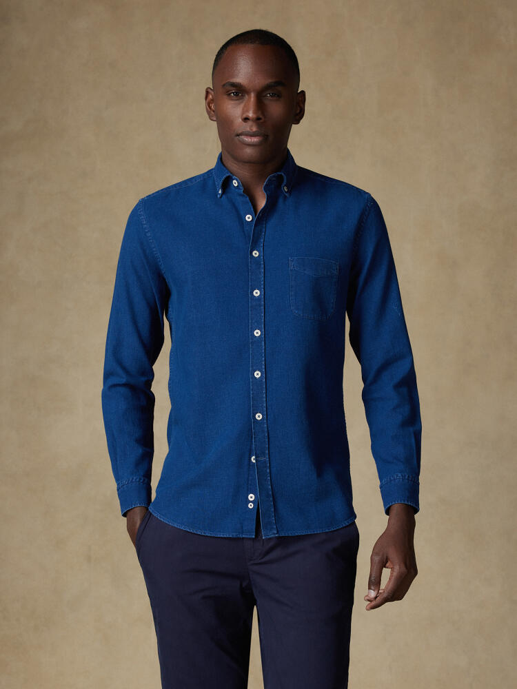 Chemise Erwin indigo - Col Boutonné Chemises Homme