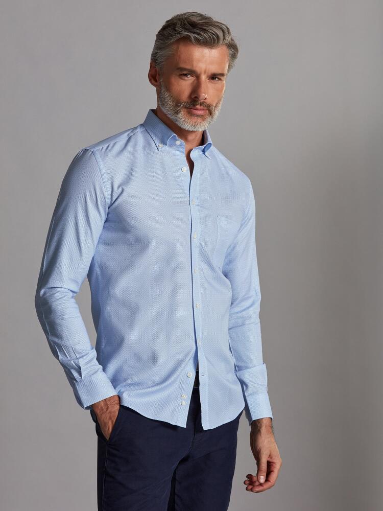 Chemise Finn à motifs imprimés ciel - Col Boutonné Chemises Homme