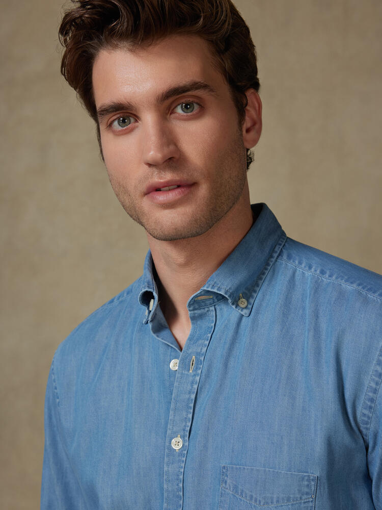 Chemise Haden en denim - Col boutonné Chemises Casual Classique