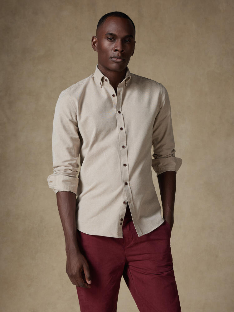 Chemise Iseo en drill de coton - Col Boutonné Chemises Casual Classique