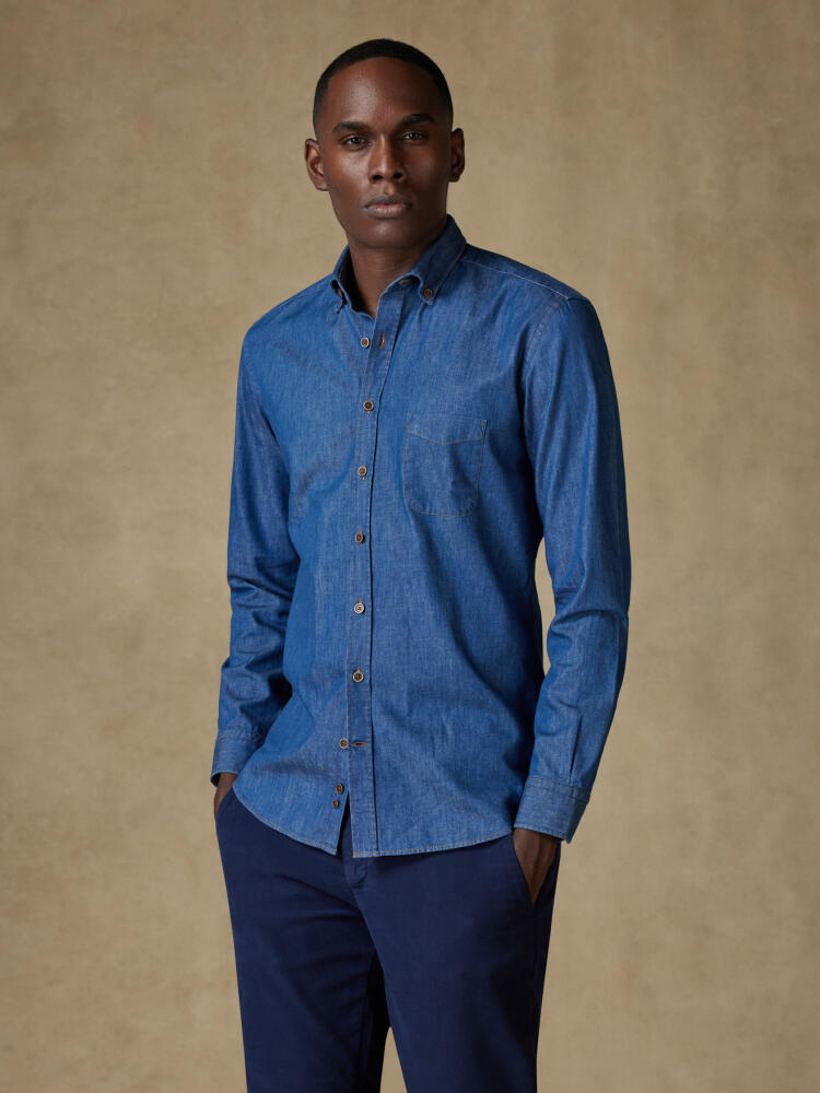 Chemise Malo en denim - Col Boutonné Chemises Homme