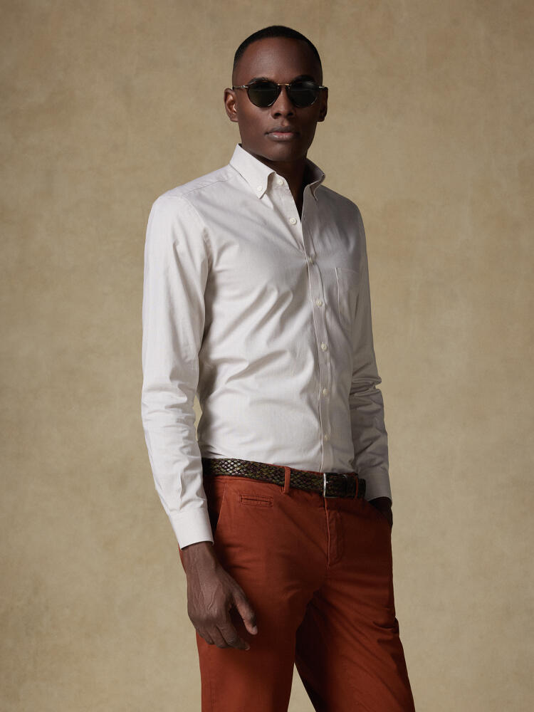Chemise en natté sable  - Col boutonné Chemises Col Boutonné Unies