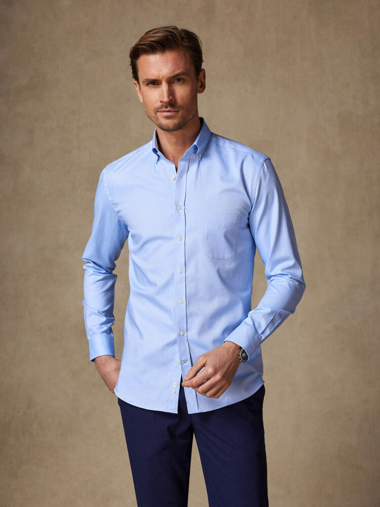Chemise en oxford ciel - Col Boutonné Chemises Homme