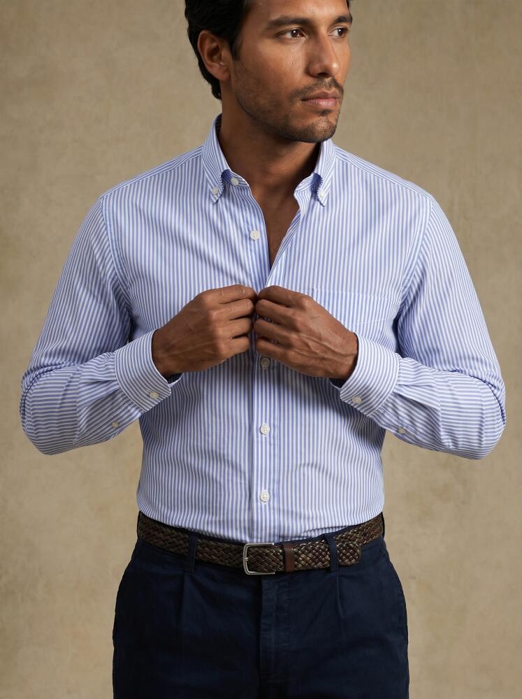 Chemise Sawyer à rayures ciel - Col boutonné Chemises Homme