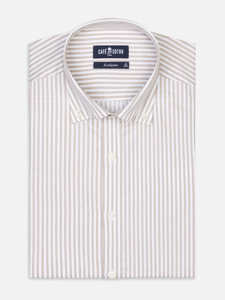 Chemise droite oxford col boutonné beige Levi's | La Redoute