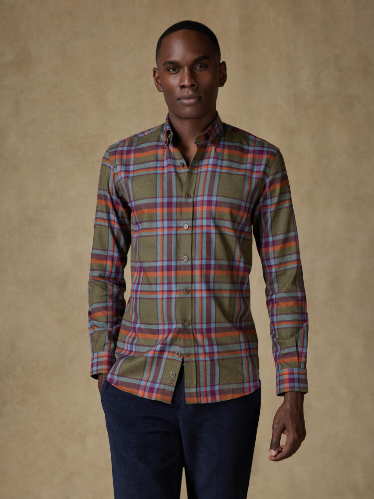 Chemise cintrée Hector à motif tartans - Col Boutonné Chemises Homme