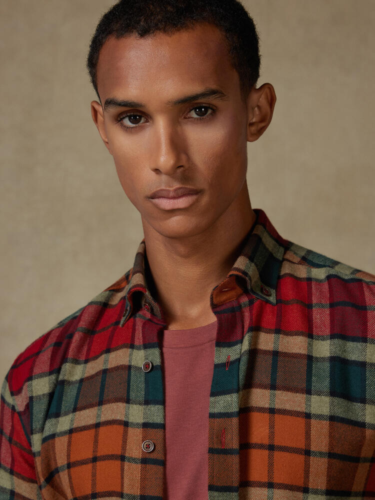 Chemise cintrée Nix en flanelle - Col boutonné Chemises Casual Slim