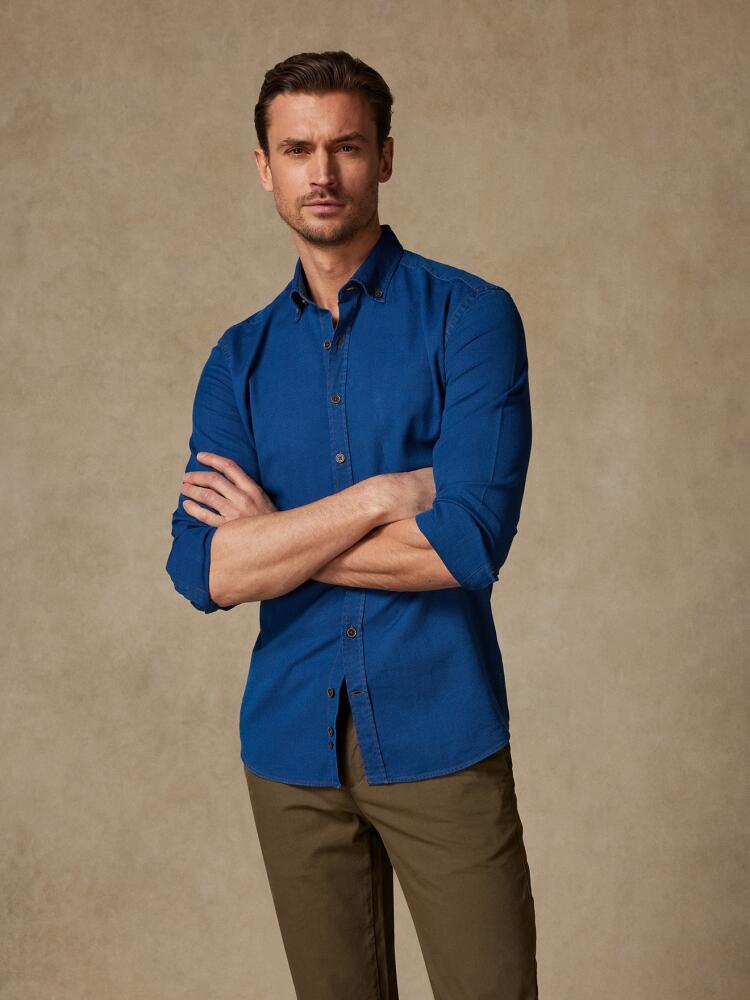 Chemise cintrée Ron en denim - Col Boutonné Outlet