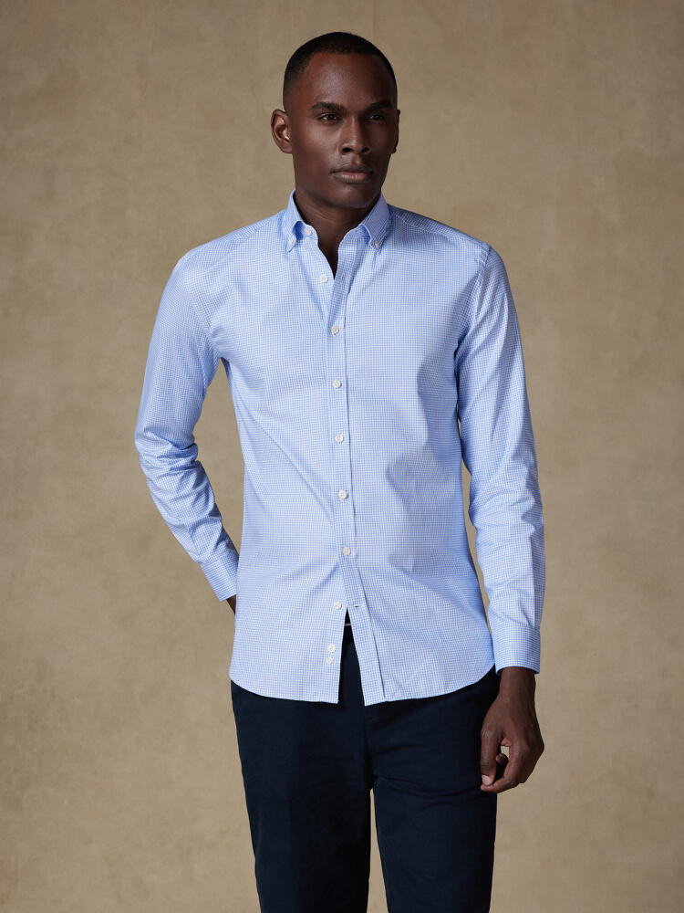 Chemise en vichy ciel - Col Boutonné Chemises Col Boutonné Iconiques