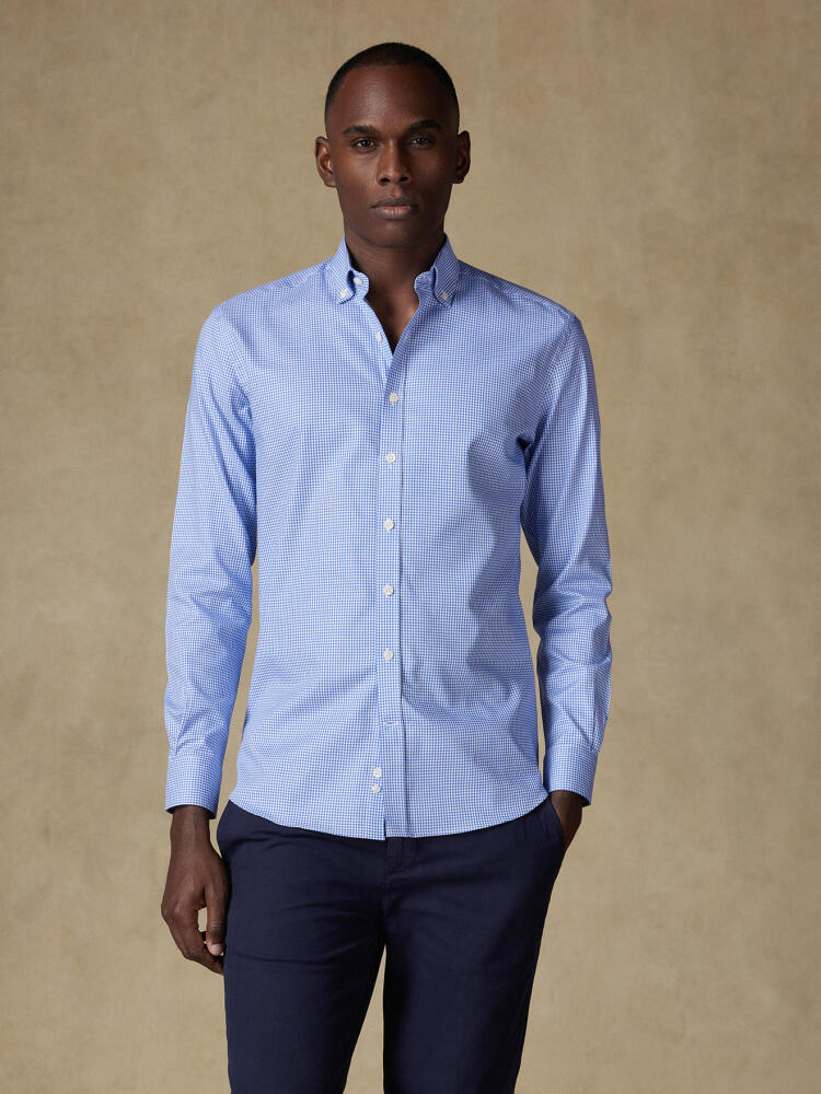 Chemise en vichy bleu  - Col Boutonné Chemises Col Boutonné Iconiques