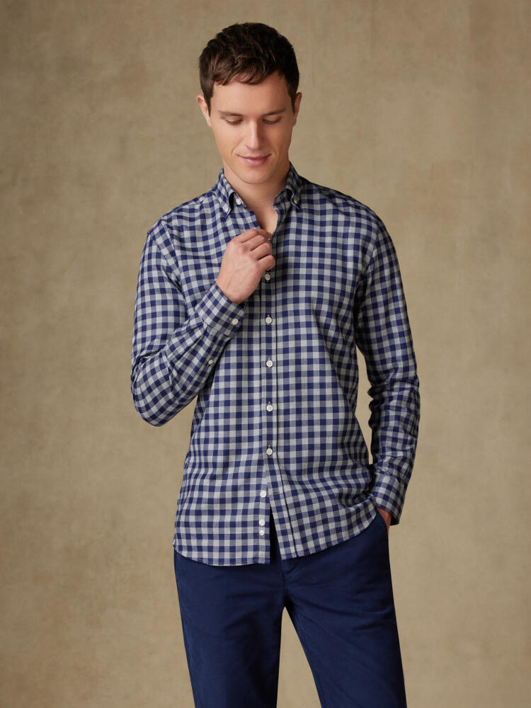 Chemise cintrée Wrighley en flanelle à carreaux - Col Boutonné Chemises Homme