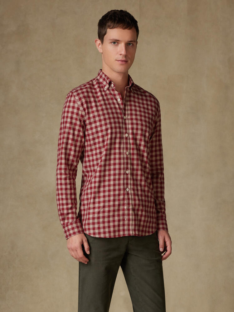 Chemise Sonny en flanelle à carreaux - Col Boutonné Chemises Homme