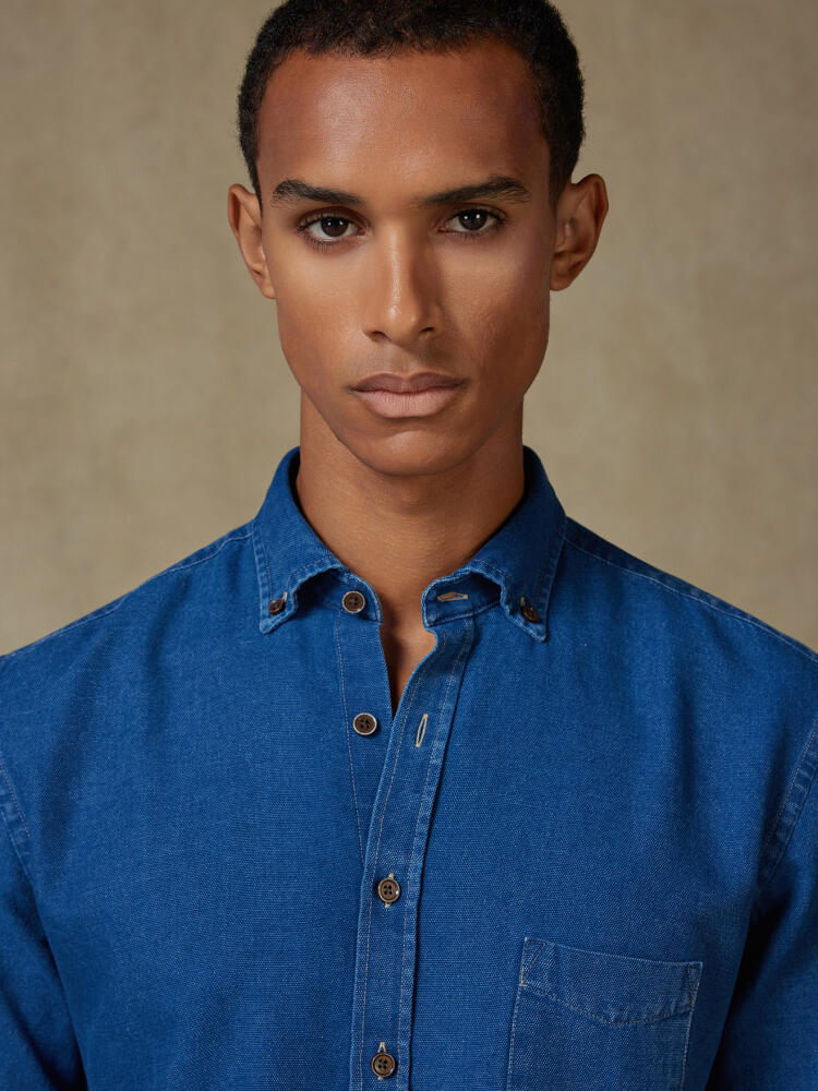 Chemise Tucker indigo - Col boutonné Chemises Casual Classique