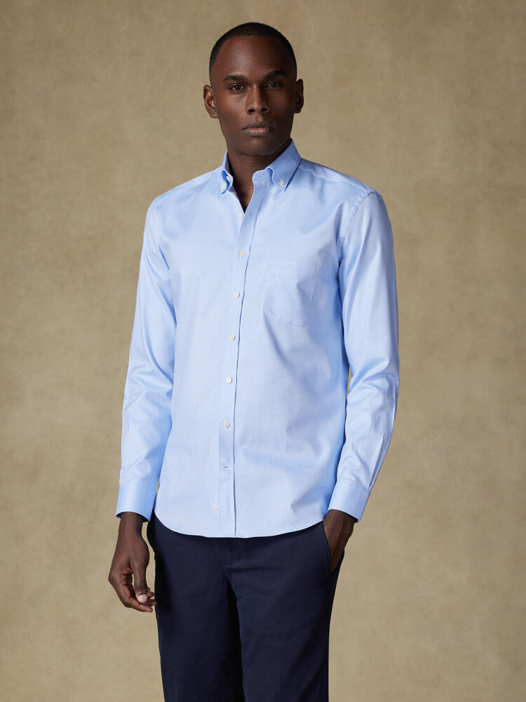 Chemise en twill ciel - Col Boutonné Chemises Homme