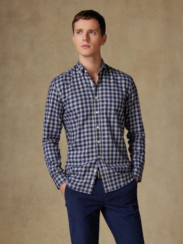 Chemise Wrighley en flanelle à carreaux - Col Boutonné Chemises Homme