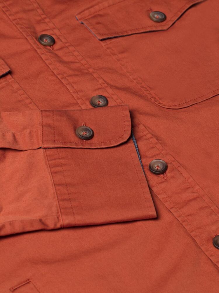 Surchemise en gabardine de coton ocre Outlet