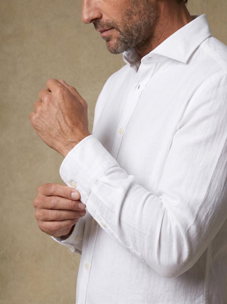 Chemise Barkley en gaze de coton blanc Chemises Homme