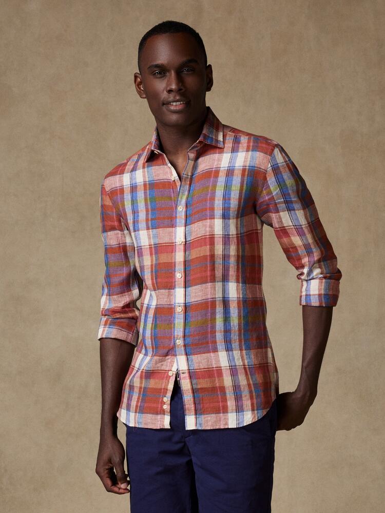 Chemise en lin Callum à tartans Chemises Homme