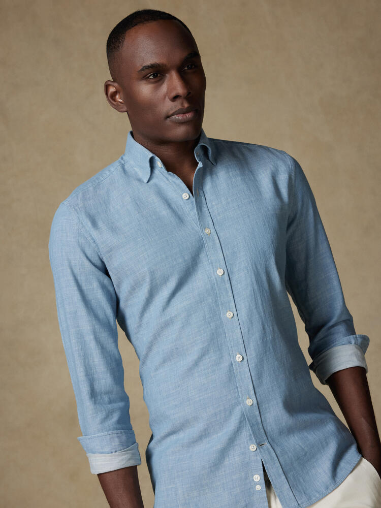 Chemise Chad en denim ciel Chemises Homme
