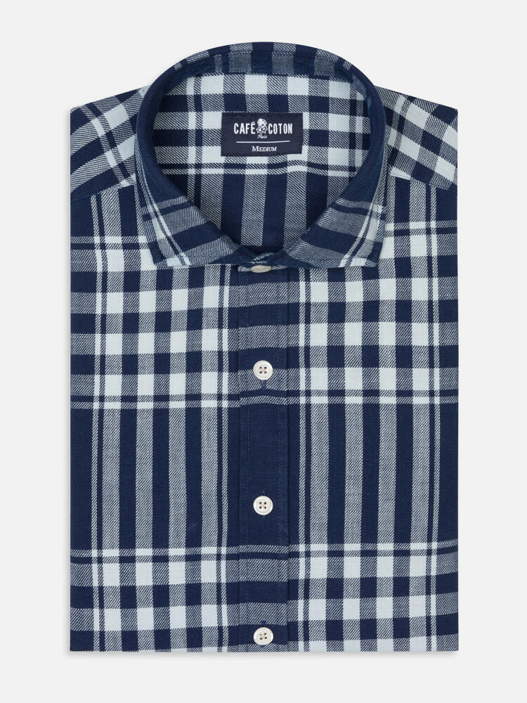 Camicia Todd Snyder Denim Blu Indaco – Taglia XL, Slim Fit, Colletto A Punta, Nuova Con Etichette - copertina