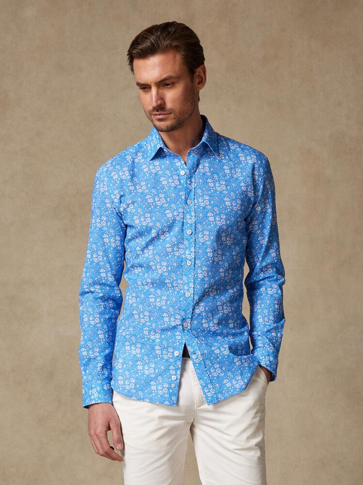 Chemise cintrée Glen en lin à imprimé floral Chemises Homme