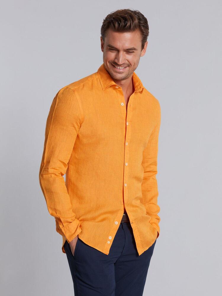 Chemise cintrée soleil en lin Chemises Homme