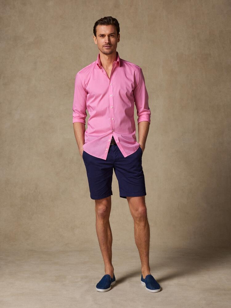 Chemise rose en voile de coton Chemises Homme