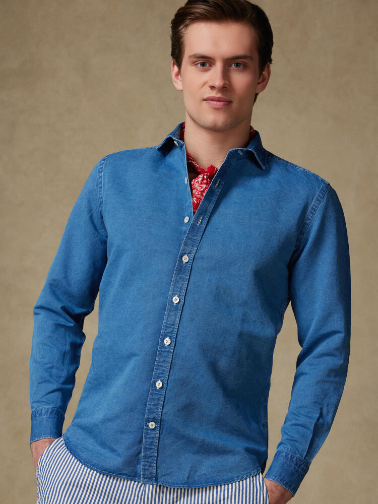 Chemise Tim en lin indigo Chemises Homme