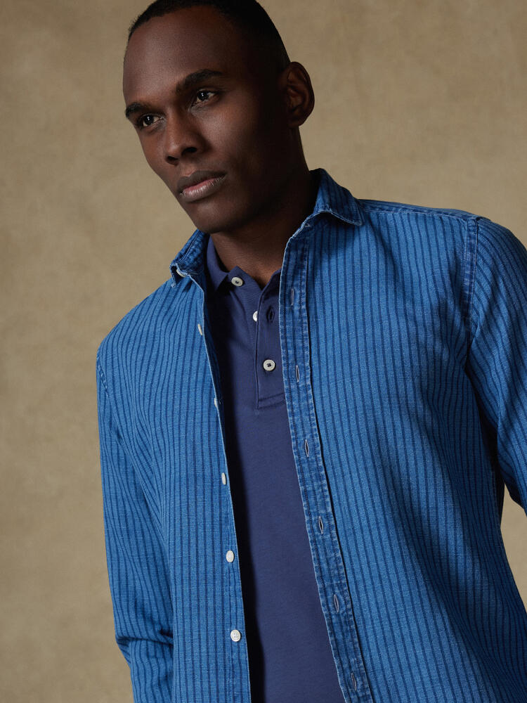 Chemise Willow en lin indigo Chemises Homme