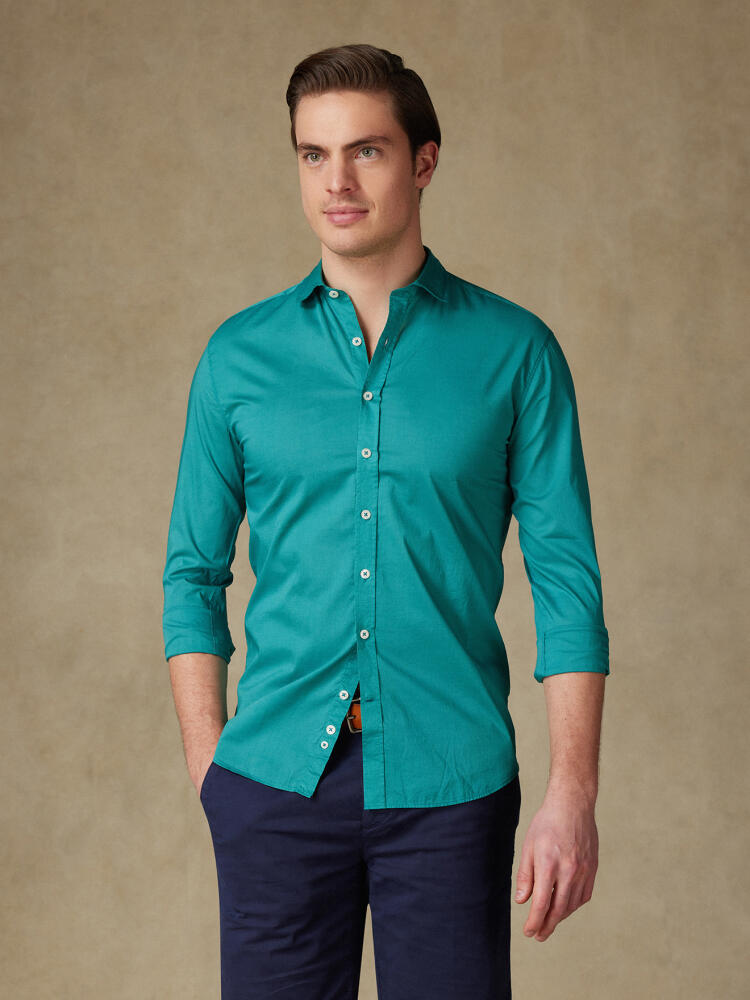 Chemise celadon en voile de coton Outlet