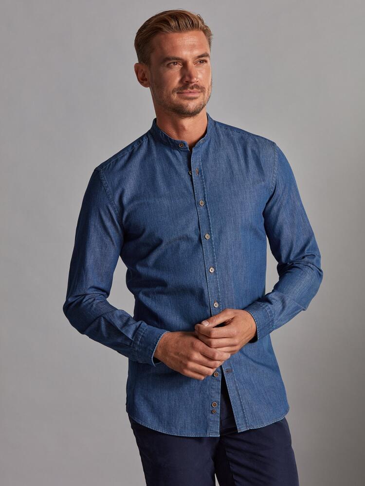 Chemise Malo en denim - Col Mao Chemises Homme