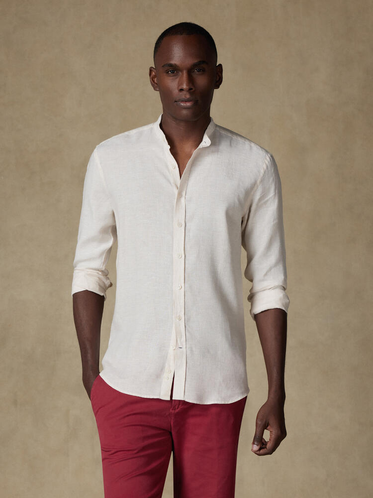 Chemise cintrée Olaf en lin sable Chemises Homme