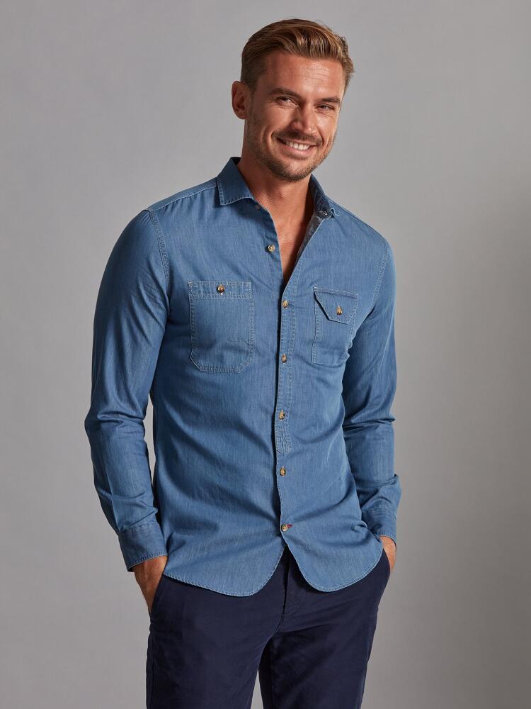 Chemise Flint ciel Chemises Homme