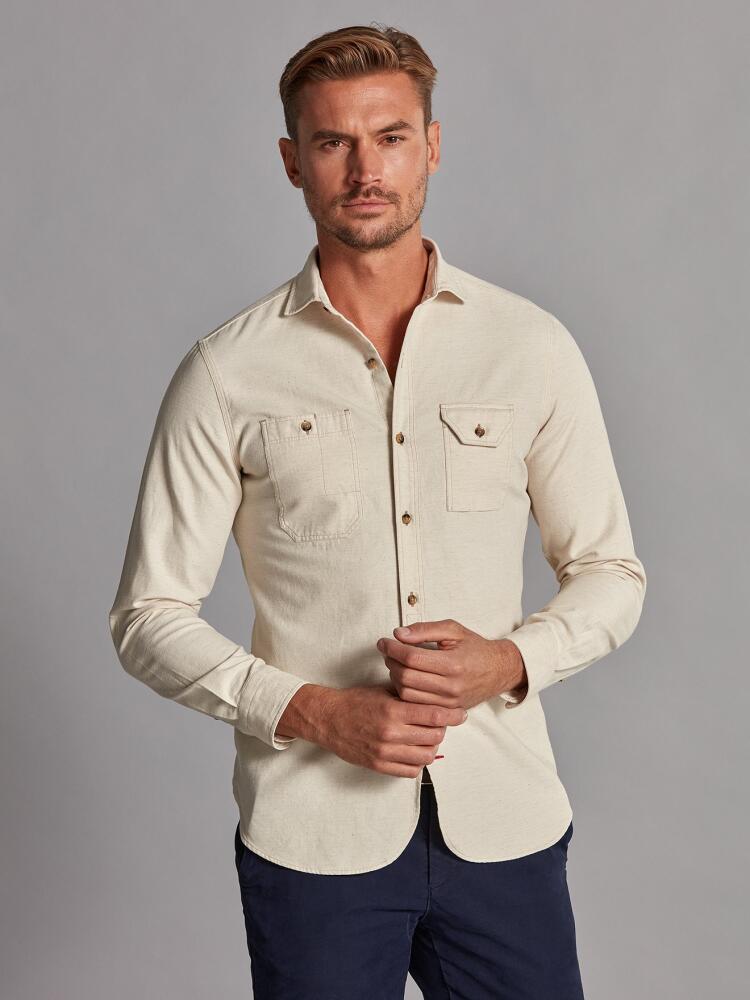 Chemise cintrée Niolax écru Chemises Homme