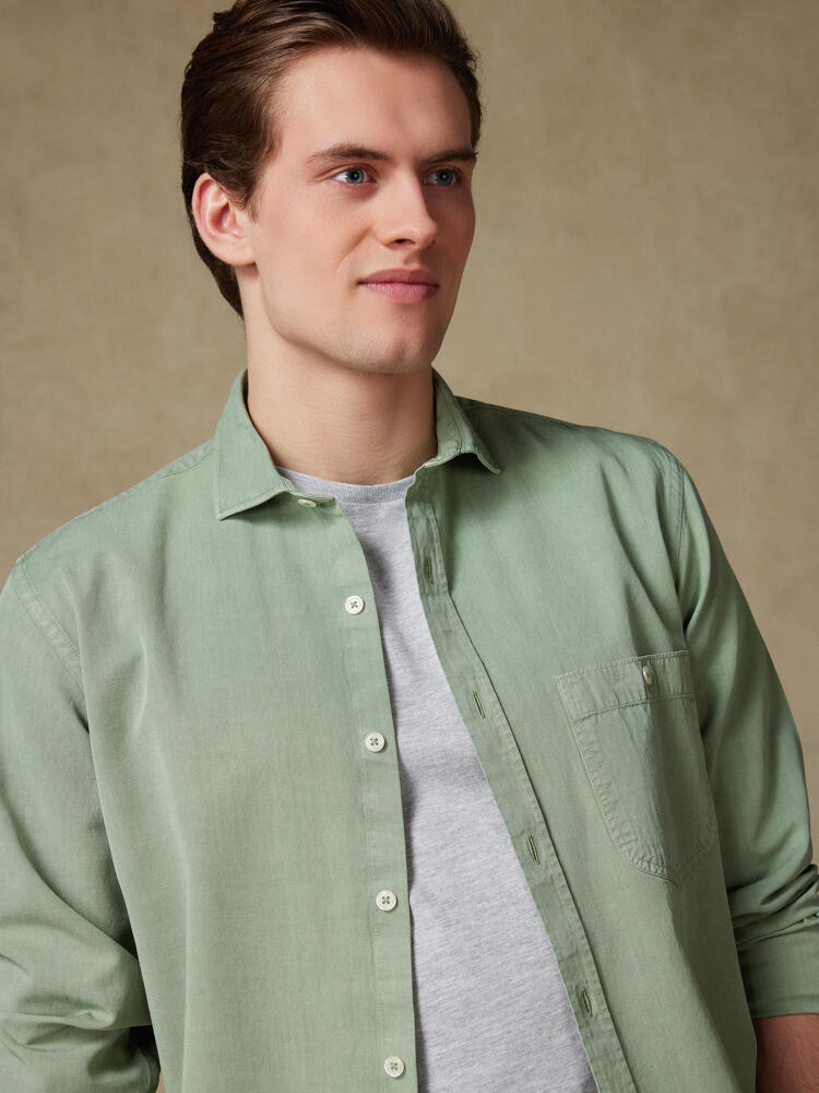 Chemise Garry en coton lyocell céladon Chemises Casual Classique