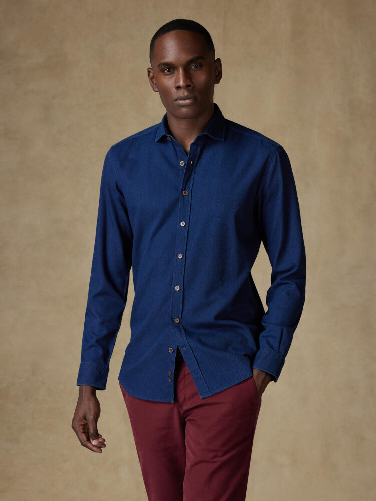 Chemise Alford en twill indigo Chemises Homme