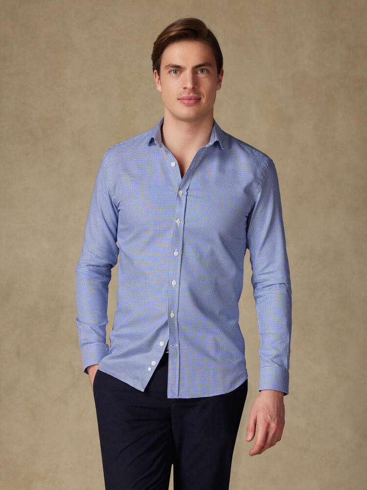 Chemise Alvin en natté marine Chemises Homme