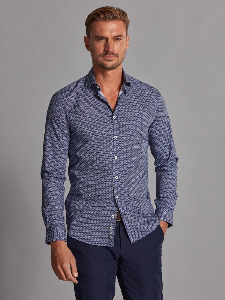 Chemise Alvin marine à motifs imprimés Chemises Homme