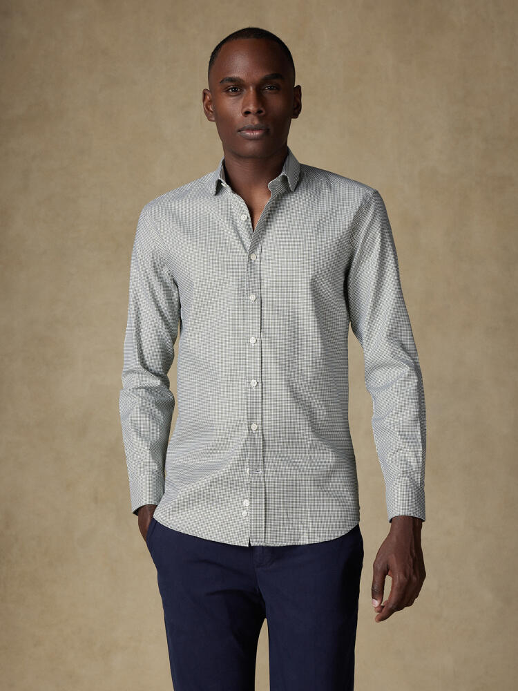 Chemise Alvin en natté kaki Chemises Homme