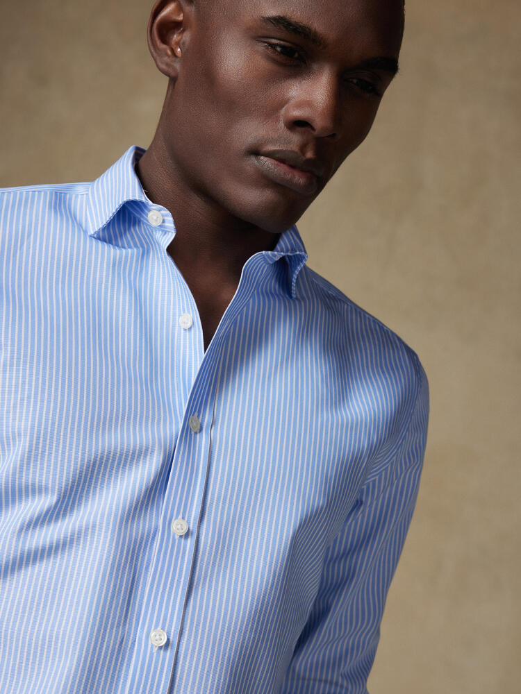 Chemise Andrea à rayures ciel Chemises Business Classique