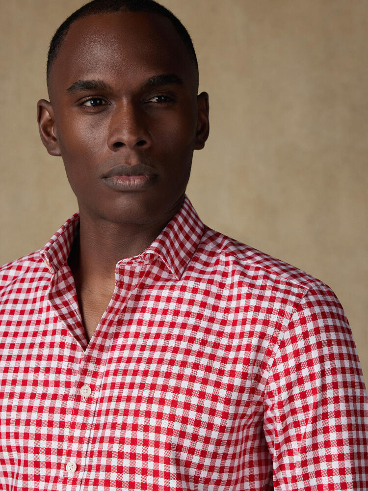 Chemise Ash à carreaux rouges Chemises Homme