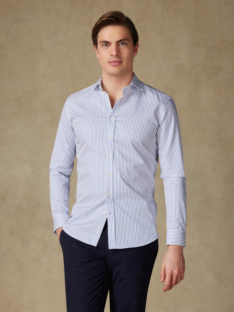 Chemise Ayden à rayures marine Chemises Homme