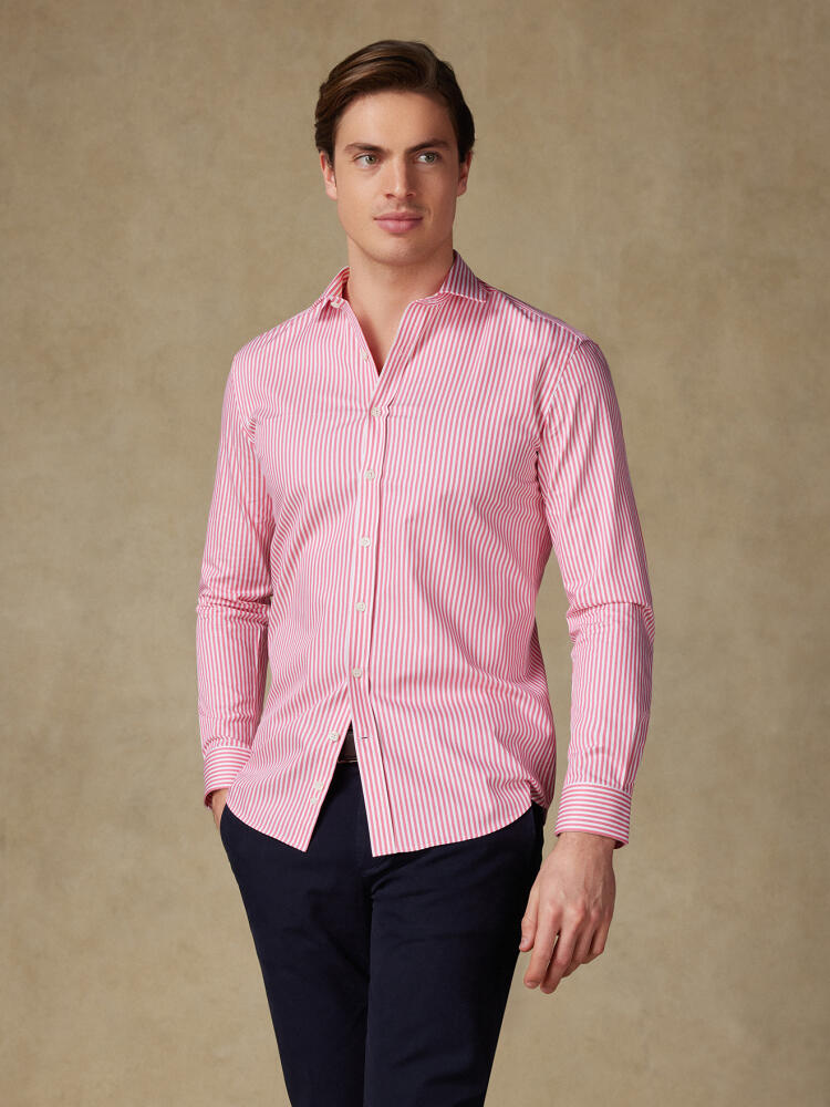 Chemise Barry à rayures fuchsia Chemises Homme